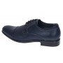 Pantofi barbati office eleganti din piele naturala bleumarin  8305BLUE